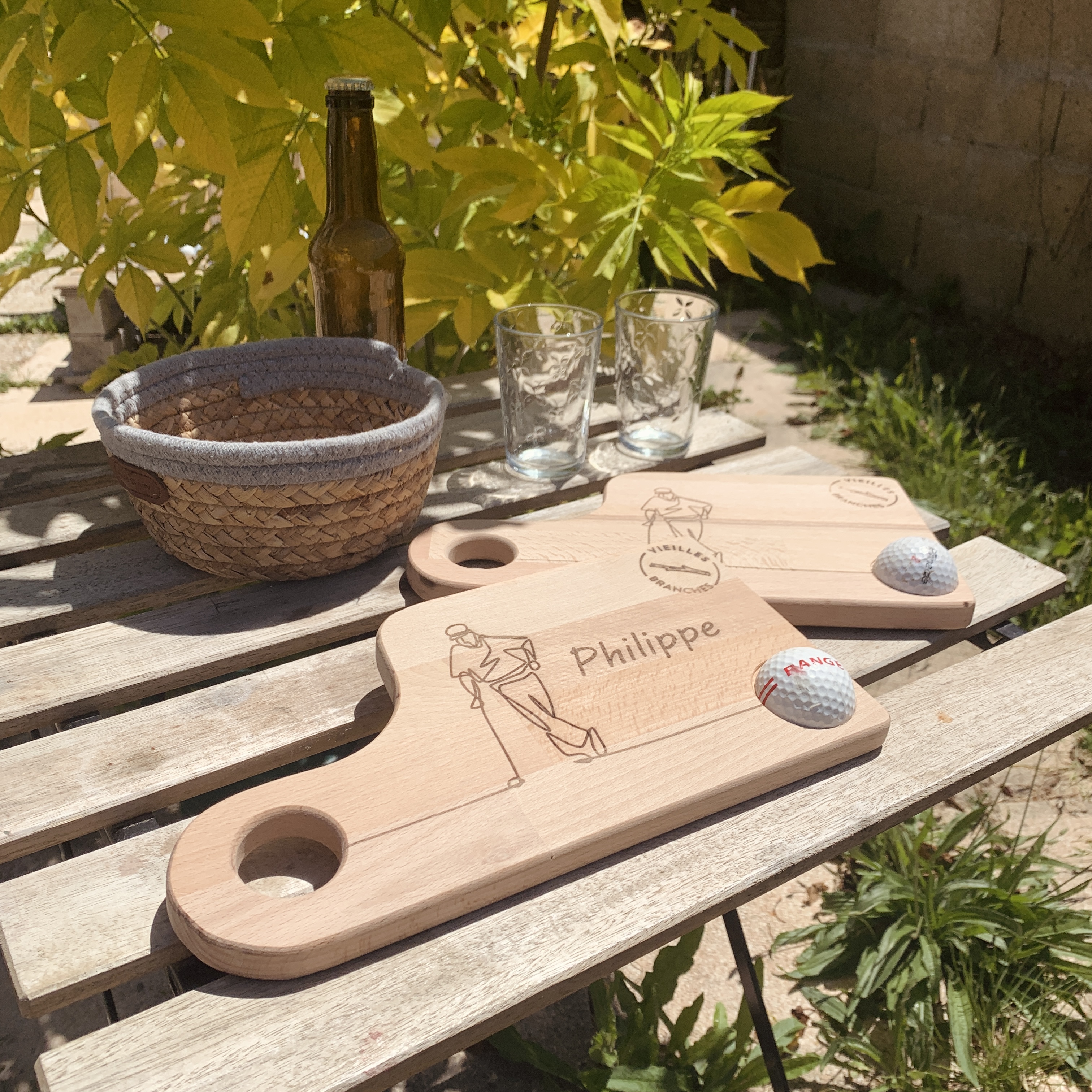 Planche à découper sur le thème golf