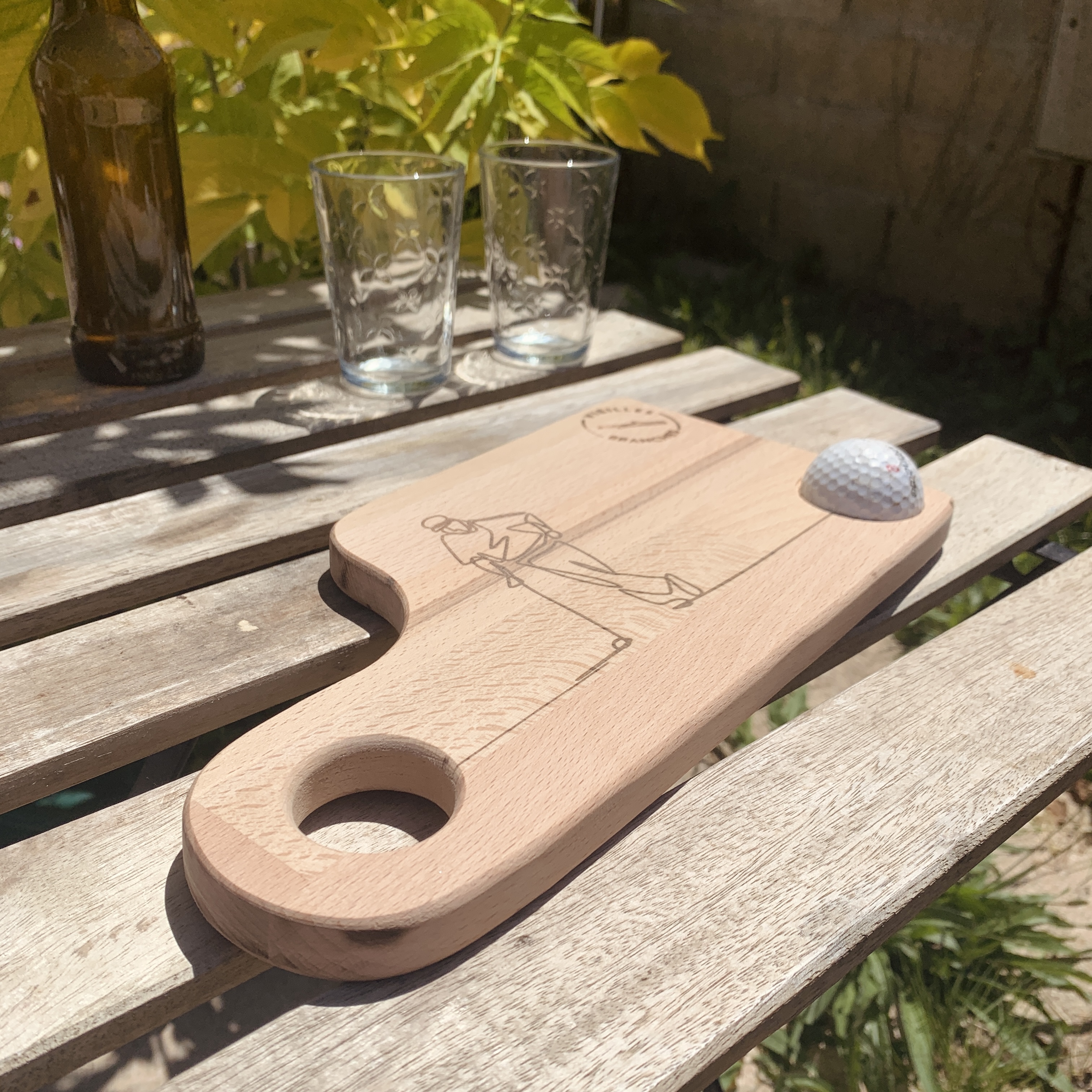 Planche à découper sur le thème golf